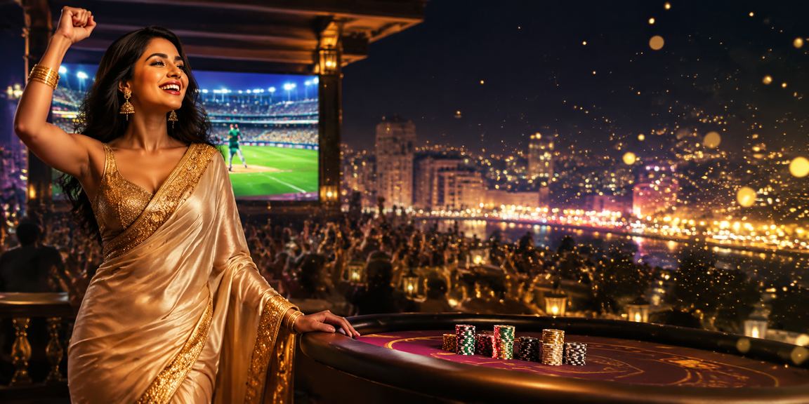 A woman in a saree in Narayanganj watching mk2 cricket betting